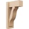 Ekena Millwork 6-in W x 12-in D x 20-in H Funston Block Rough Cedar Woodgrain TimberThane Outlooker, Primed Tan OUTUR060X12X20FST44RCPR - alternate 1